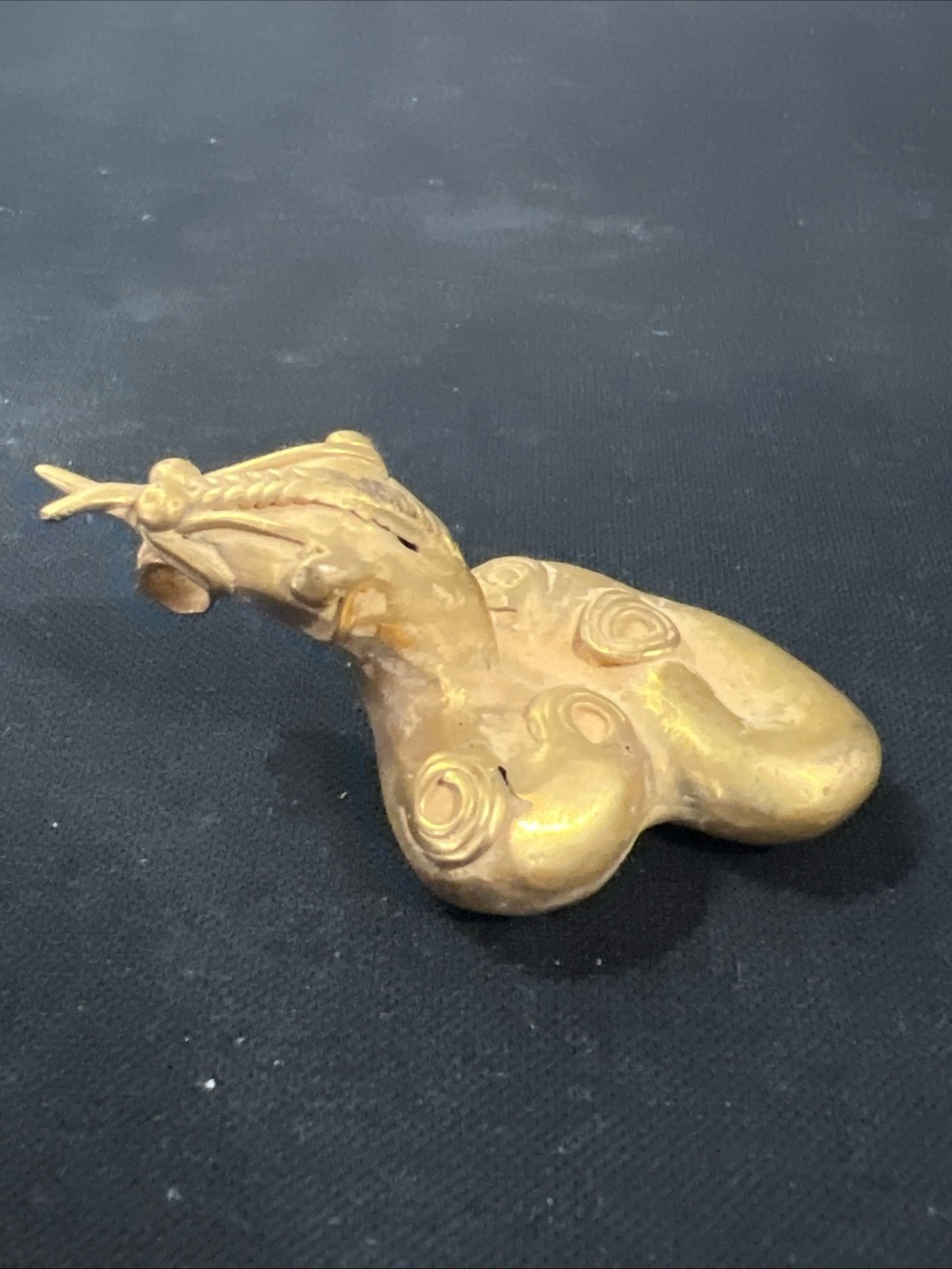 TUMBAGA Gold & Copper Alloy Zoomorphic Figurine/Pendant Columbian Art